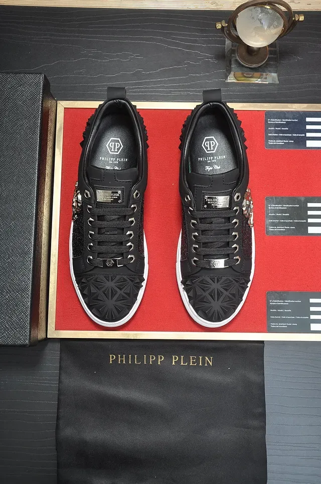 Philipp Plein Zapatillas Lifestyle Negro con Calavera y Picos 3