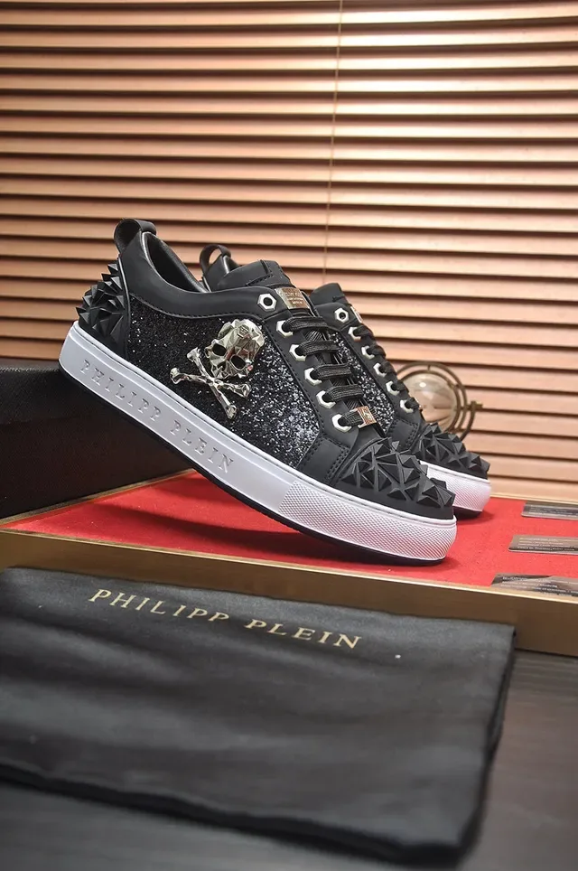Philipp Plein Zapatillas Lifestyle Negro con Calavera y Picos 4