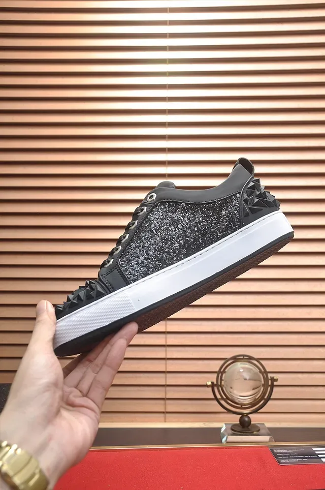 Philipp Plein Zapatillas Lifestyle Negro con Calavera y Picos 5