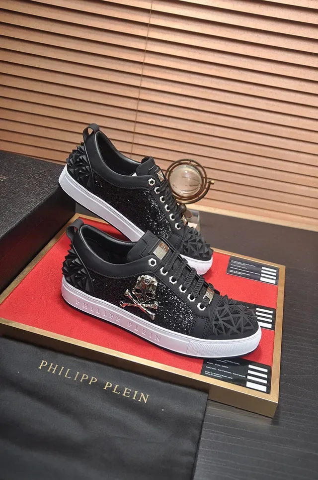 Philipp Plein Zapatillas Lifestyle Negro con Calavera y Picos 6