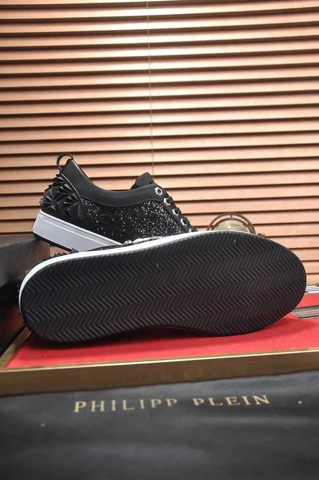 Philipp Plein Zapatillas Lifestyle Negro con Calavera y Picos 7