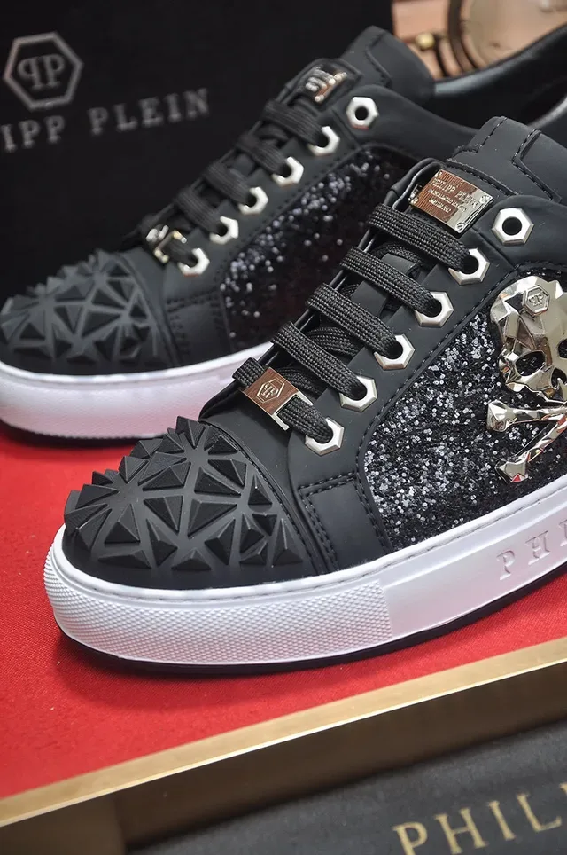 Philipp Plein Zapatillas Lifestyle Negro con Calavera y Picos 8