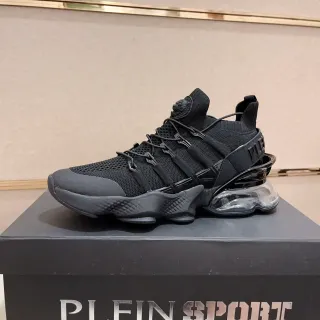 Philipp Plein Sport Black Knit Sock-Fit Chunky Sneaker