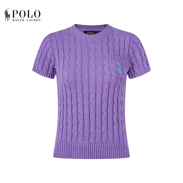 Polo Ralph Lauren Cable Knit Short-Sleeve Sweater 18