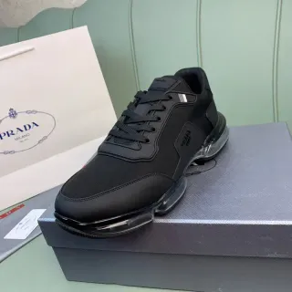 Prada 黑色透明单色 Air-Unit Sole 生活方式运动鞋