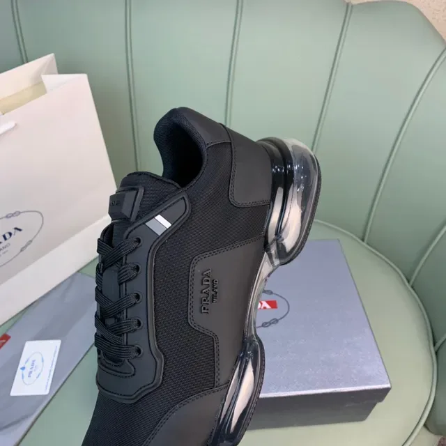 Prada Black Transparent Monochrome Air-Unit Sole Lifestyle Sneakers 2