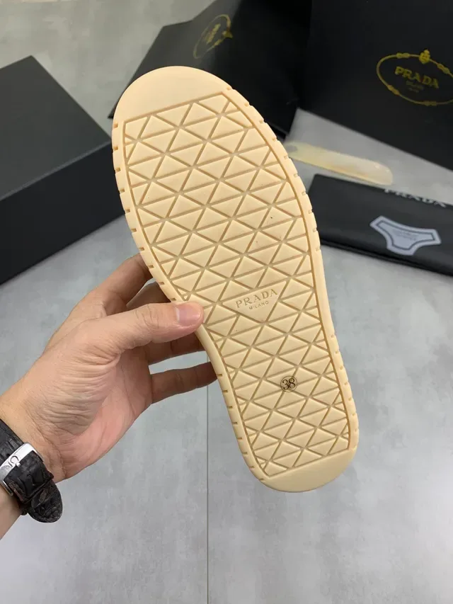 Prada Cloudbust Beige Suede Platform Lifestyle Sneaker 2
