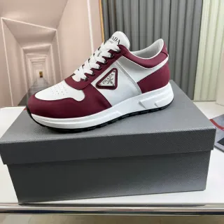 Prada Cloudbust Burdeos y Blanco Zapatillas Lifestyle