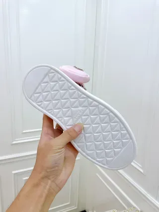 Prada Cloudbust Pink White High-Top Platform Sole Lifestyle Sneakers 3