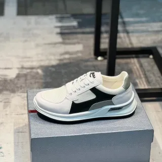 Prada Cloudbust White Black Silver sneakers lifestyle