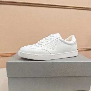 Prada Cloudbust White Minimalist Leather Lifestyle Sneakers