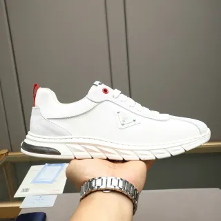 Prada Cloudbust 白色纺织-麂皮生活方式运动鞋