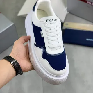 Prada 白 Navy 平台底 双色 生活风格运动鞋