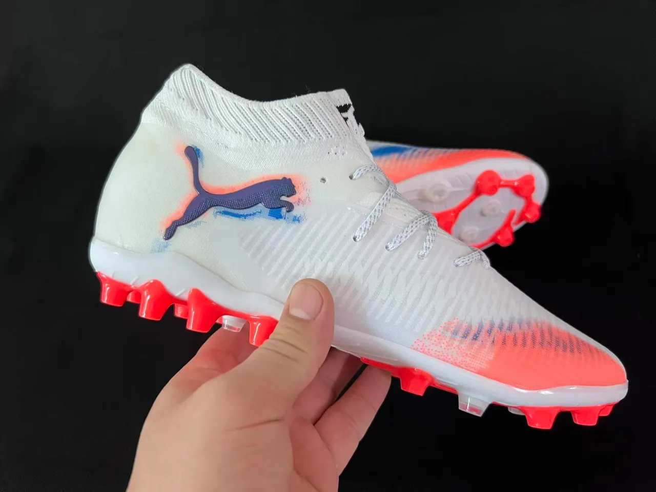 Puma Future Z Gradient White Red Blue Firm-Ground Zapatos de fútbol 6