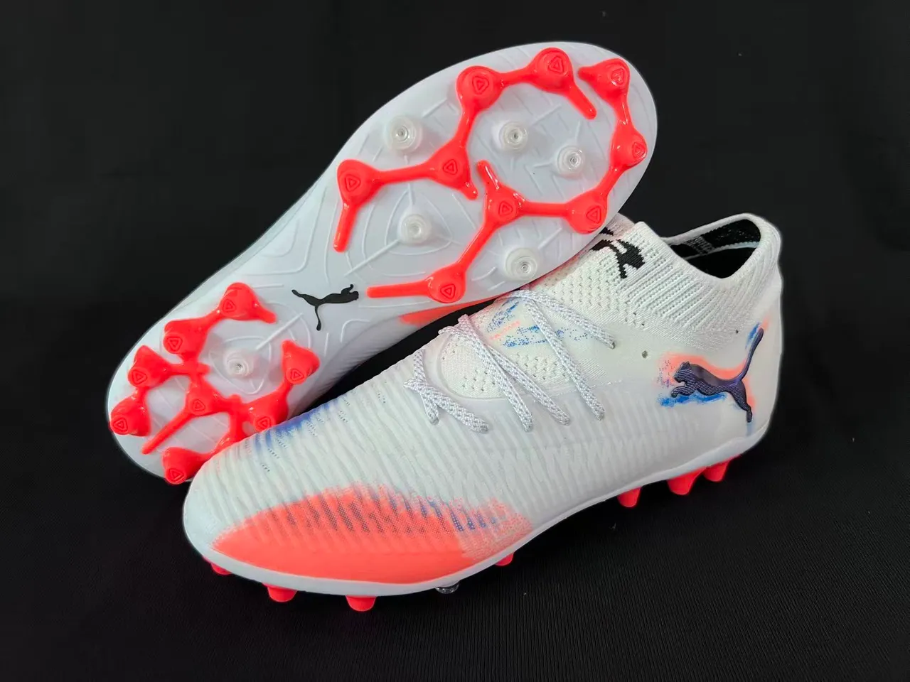 Puma Future Z Gradient White Red Blue Firm-Ground Zapatos de fútbol 8