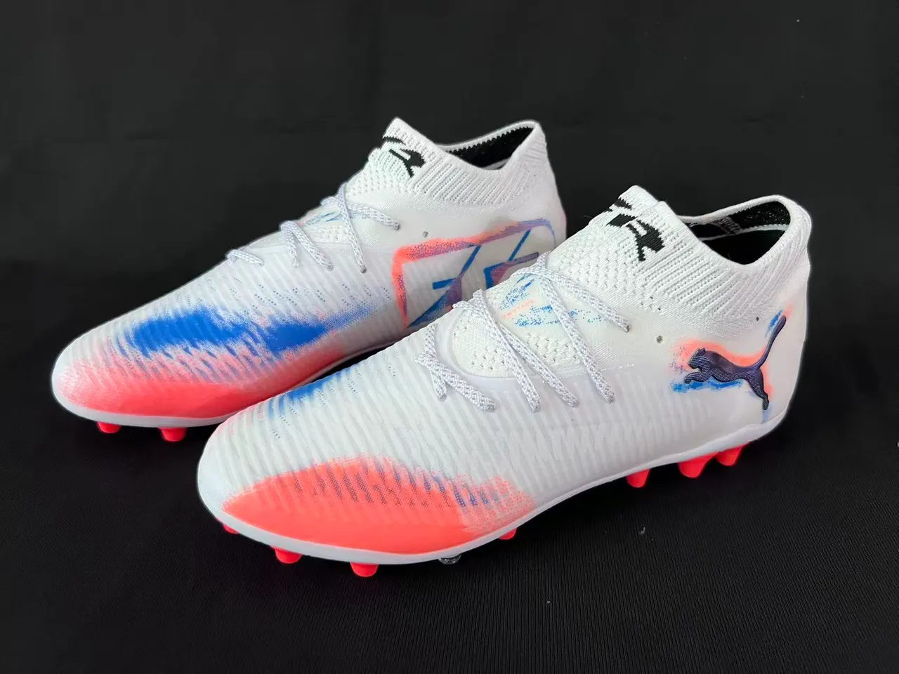 Puma Future Z Gradient White Red Blue Firm-Ground Zapatos de fútbol 10