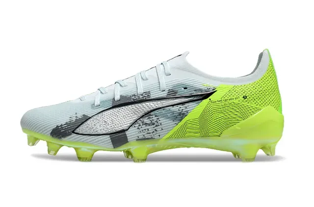 Puma Future Z Vert Blanc Bottine Basse Supérieure Accents Néon Lime Chaussures de Football pour Terrain Ferme 7