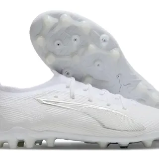 Puma Future Z White Knit Upper Integrated Tongue Firm-Ground Soccer Shoes
