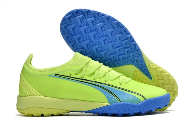 Puma কমলা রূপালী Sock-Fit Knit Upper Low-Profile Studs Turf সকার জুতা 3