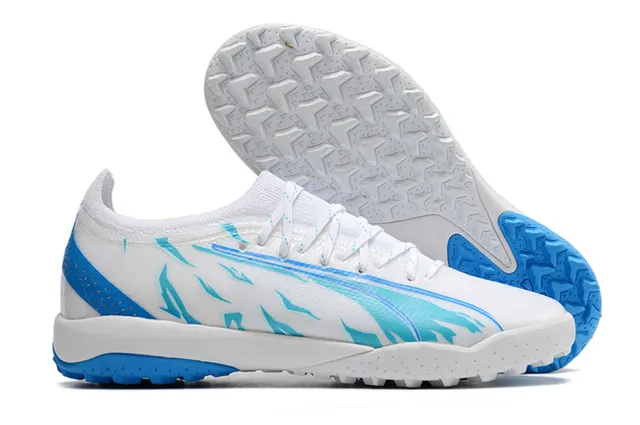 Puma কমলা রূপালী Sock-Fit Knit Upper Low-Profile Studs Turf সকার জুতা 8