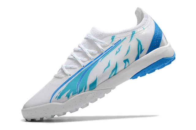 Puma কমলা রূপালী Sock-Fit Knit Upper Low-Profile Studs Turf সকার জুতা 24