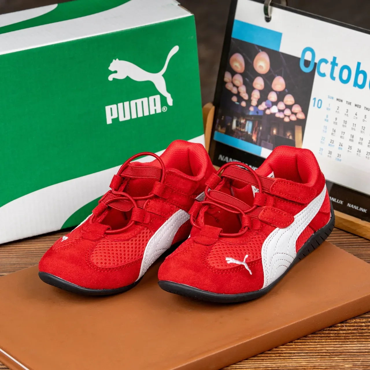 Puma Speedcat أطفال أصفر وأسود أحذية رياضية أسلوب حياة 5