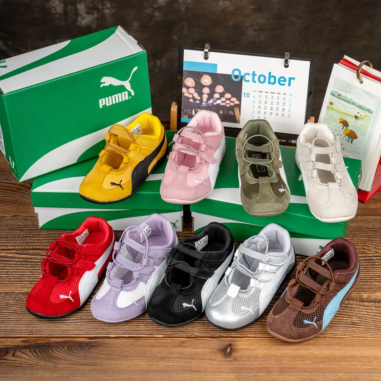 Puma Speedcat أطفال أصفر وأسود أحذية رياضية أسلوب حياة 11