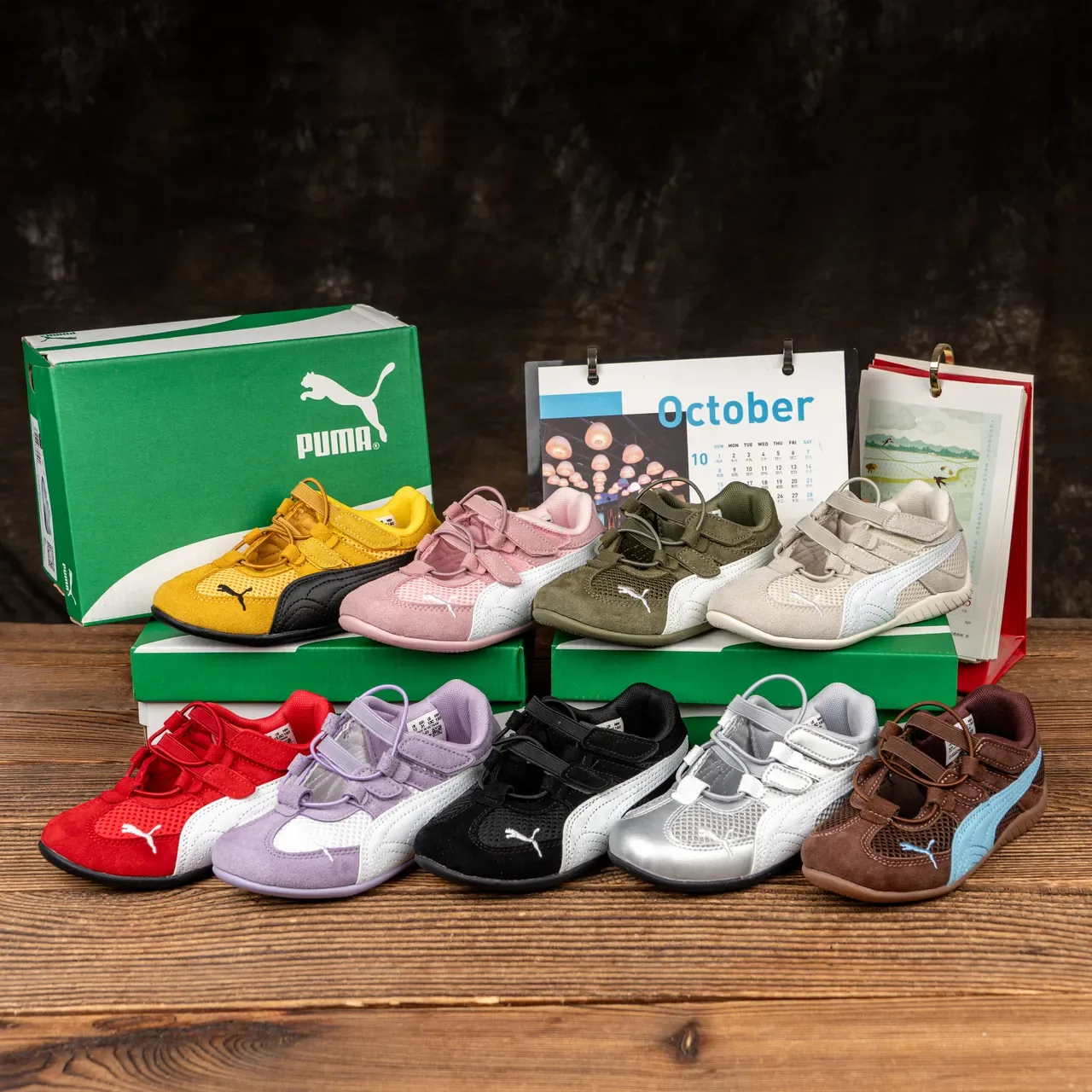 Puma Speedcat أطفال أصفر وأسود أحذية رياضية أسلوب حياة 12