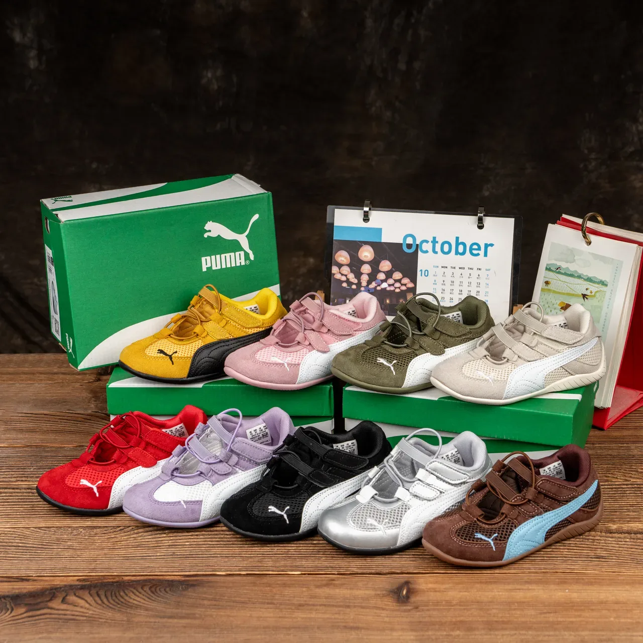 Puma Speedcat أطفال أصفر وأسود أحذية رياضية أسلوب حياة 13