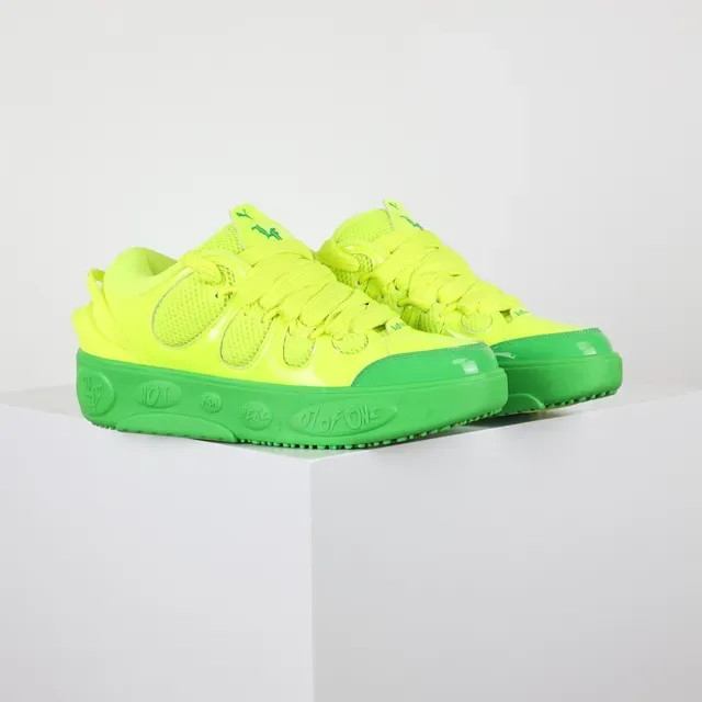 Puma Jaune Vert Néon Deux Tons Maille Et Recouvrement Synthétique Supérieur Sneakers Chunky 3