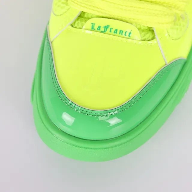 Puma Jaune Vert Néon Deux Tons Maille Et Recouvrement Synthétique Supérieur Sneakers Chunky 5