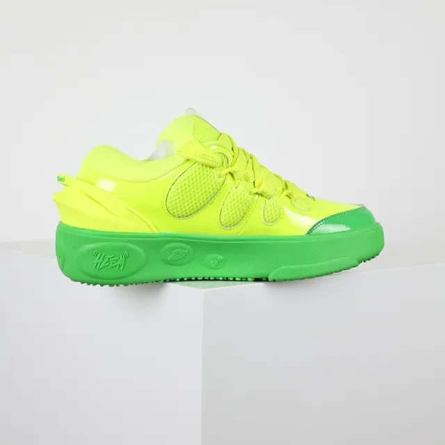Puma Jaune Vert Néon Deux Tons Maille Et Recouvrement Synthétique Supérieur Sneakers Chunky 7