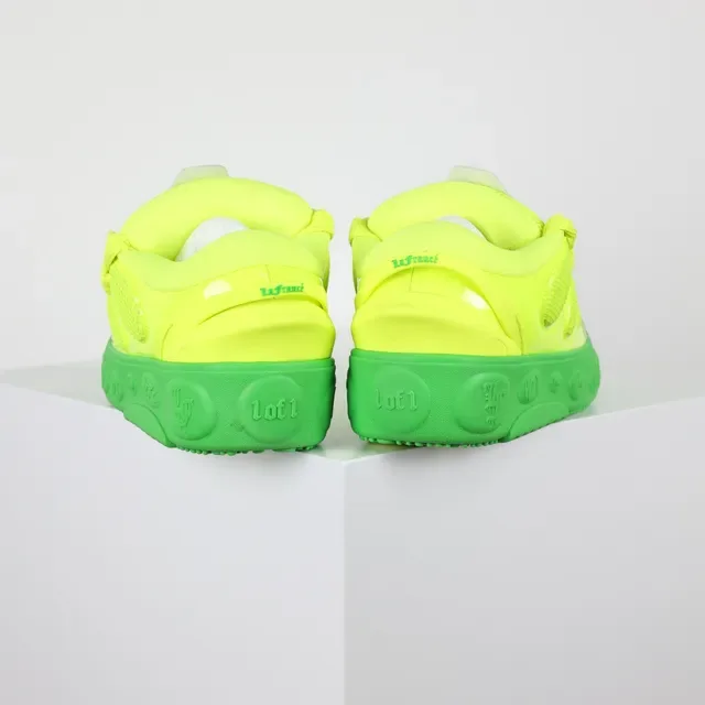 Puma Jaune Vert Néon Deux Tons Maille Et Recouvrement Synthétique Supérieur Sneakers Chunky 8