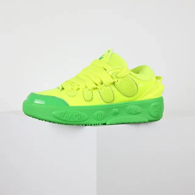 Puma Jaune Vert Néon Deux Tons Maille Et Recouvrement Synthétique Supérieur Sneakers Chunky 9