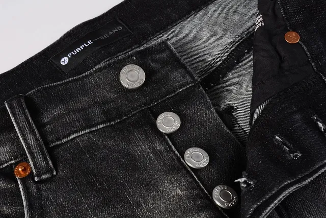 Purple Brand Jeans Slim-Fit com salpicaduras de tinta desgastadas 11