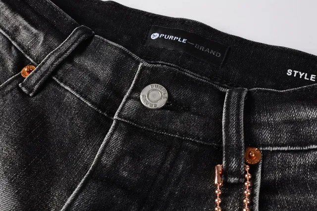 Purple Brand Jeans Slim-Fit com salpicaduras de tinta desgastadas 13