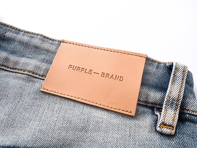 بناطيل جينز Purple Brand غسل خفيف رذاذ الطلاء الممزق ضيق 8