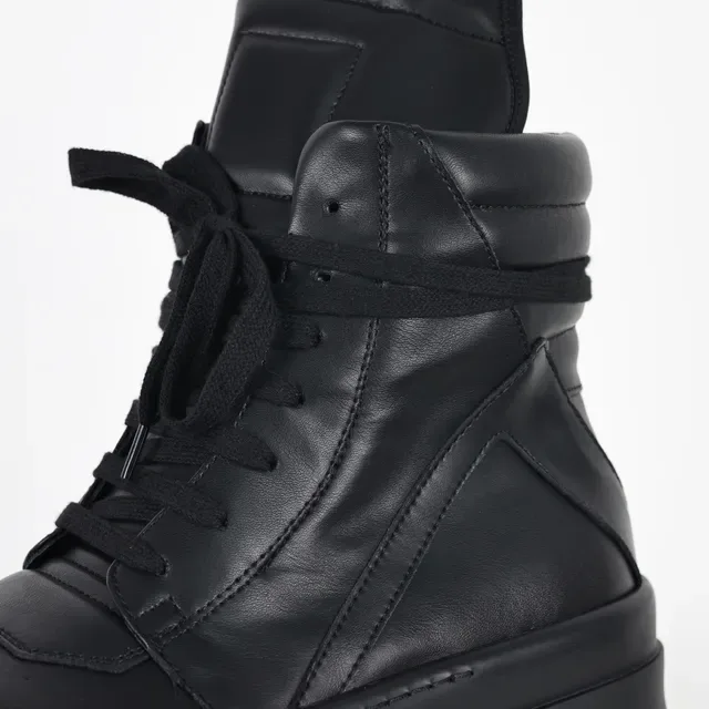 Rick Owens Ramones Bottes de cheville plateforme noires 6