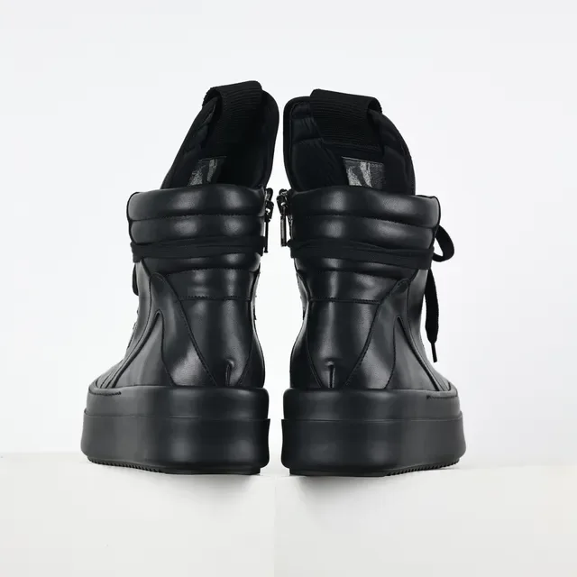 Rick Owens Ramones Bottes de cheville plateforme noires 8