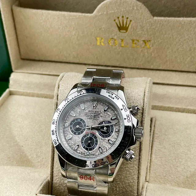 Rolex Cosmograph Daytona Textured Gray Dial Stainless Steel Mechanical Watch 2