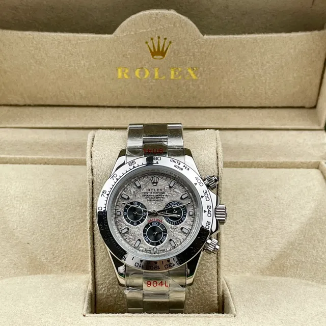 Rolex Cosmograph Daytona Textured Gray Dial Stainless Steel Mechanical Watch 3