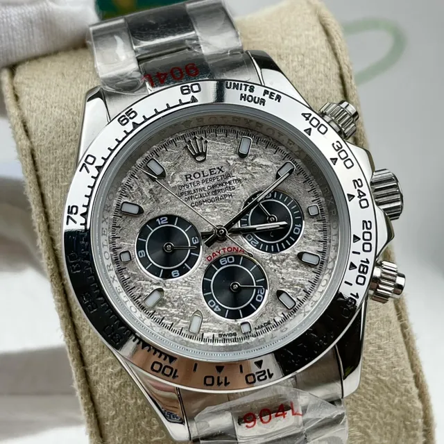 Rolex Cosmograph Daytona Textured Gray Dial Stainless Steel Mechanical Watch 6