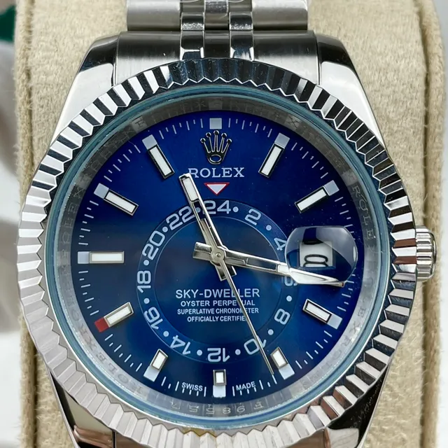 Rolex Sky-Dweller Blue Dial Stainless Steel Mechanical Watch 7