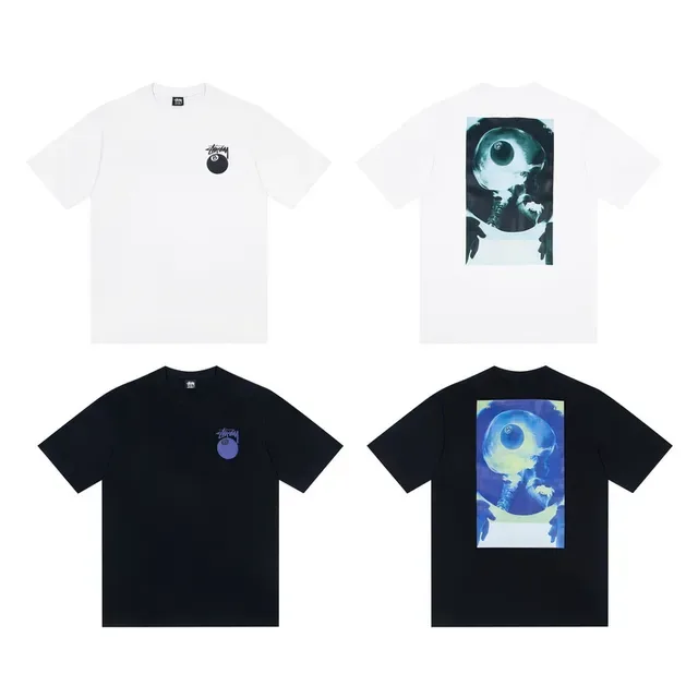 Stussy 8-Ball 白黑印花T恤 前胸Logo 2