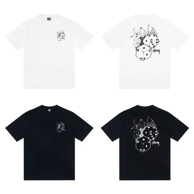 Stussy Dice Flame ग्राफिक टी-शर्ट 2