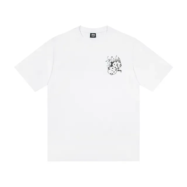 Stussy Dice Flame ग्राफिक टी-शर्ट 4