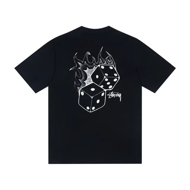 Stussy Dice Flame ग्राफिक टी-शर्ट 5
