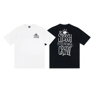 Stussy International Crew ग्राफिक प्रिंट टी-शर्ट