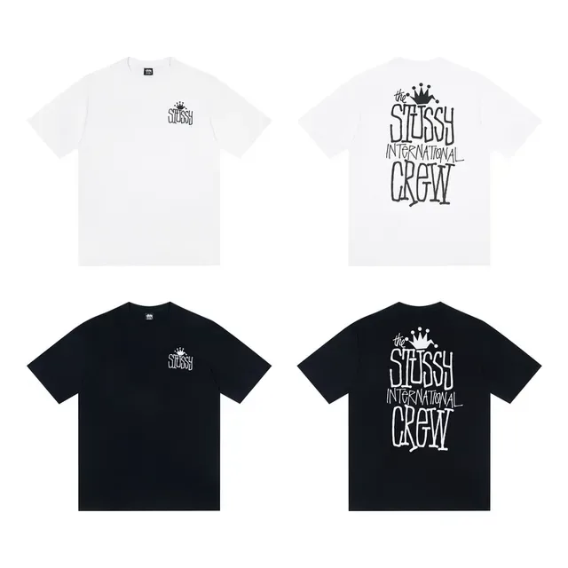 T-shirt Stussy International Crew imprimé graphique 2