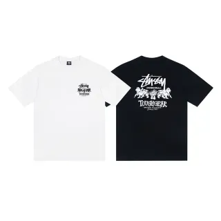 Stussy Toughgear ग्राफिक प्रिंट क्रू नेक टी-शर्ट